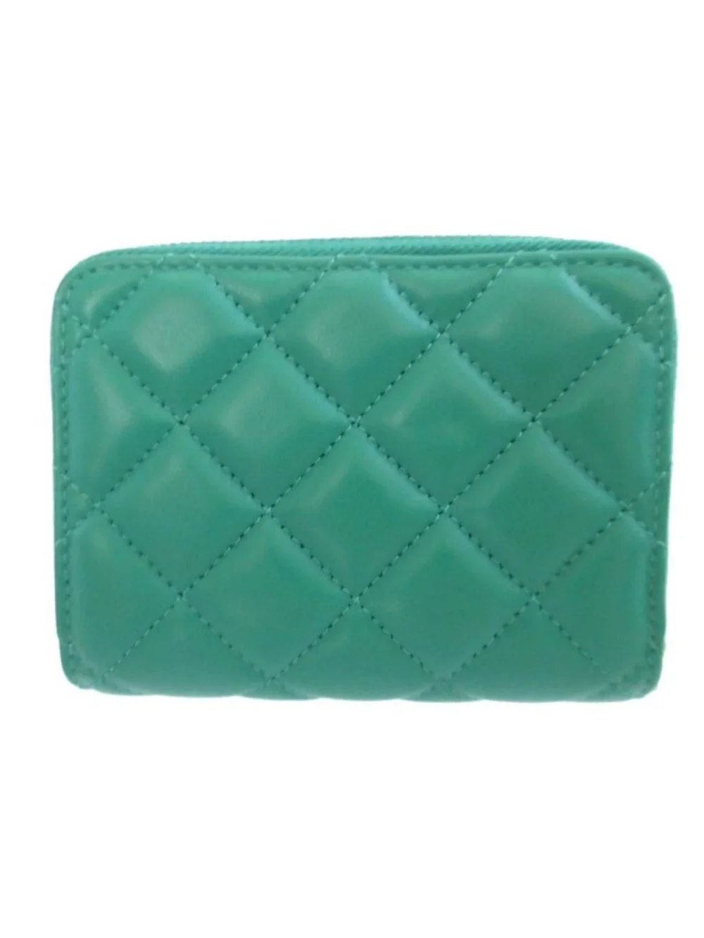 Versace Medusa Quilted Leather Green Bifold Wallet